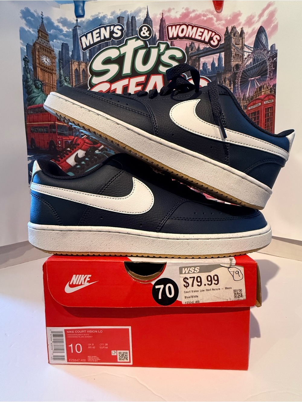Nike Men’s Low-Top Sneakers in Black and White